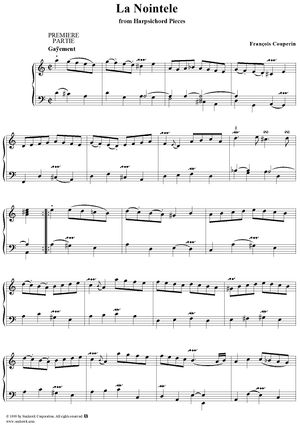Harpsichord Pieces, Book 2, Suite 10, No.4:  La Nointéle