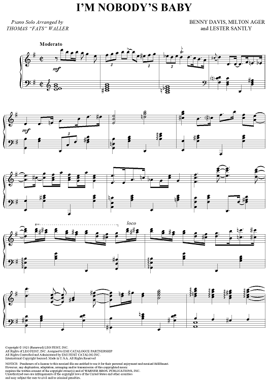 I'm Nobody's Baby