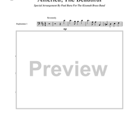 America, The Beautiful - Euphonium 1