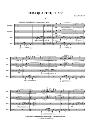 Tuba Quartet, "Funk" - Score