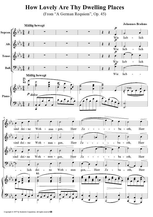 A German Requiem, no. 4: How Lovely Are Thy Dwelling Places