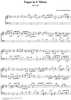 Fugue for Clavier in E Minor  (BWV 945)