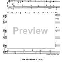 Gloria 'n cielo e pace 'n terra