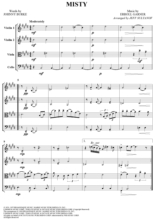 Misty - Score