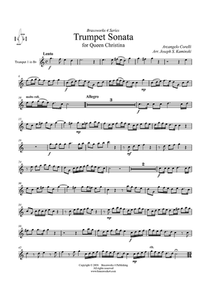 Trumpet Sonata - Trumpet 1 in B-flat