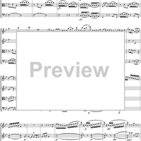 String Quartet No. 17, Movement 1 - Score