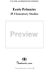 École Primaire, Twenty-Five Elementary Studies, Op. 176, Book 1, Nos. 1 - 12