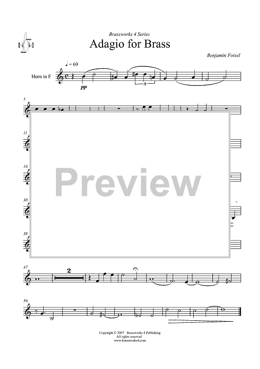 Adagio for Brass - Horn in F