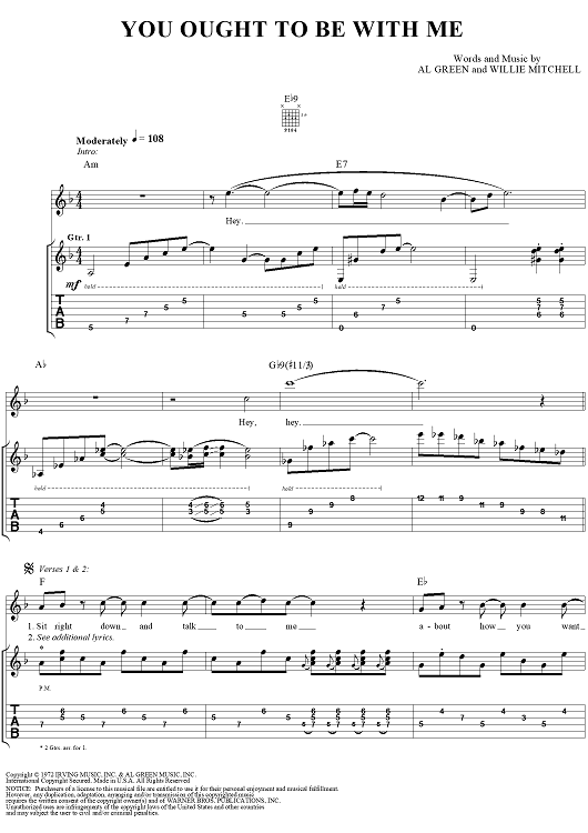 You Ought To Be With Me