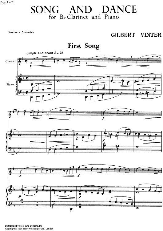 1st Song - Score