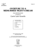 Overture to a Midsummer Night's Dream - Score