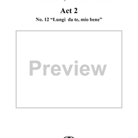 "Lungi da te, mio bene", No. 12 from "Mitridate, rè di Ponto", Act 2, K74a (K87) - Full Score