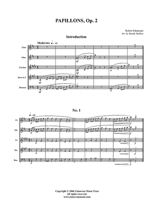 Papillons, Op. 2 - Score