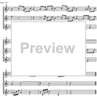 Three Part Sinfonia No. 5 BWV 791 Eb Major - Score