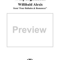 Four Ballades & Romances, Op.75, No.4 Walpurgisnacht, "Lieb Mutter, heut Nacht heulte Regen und Wind"