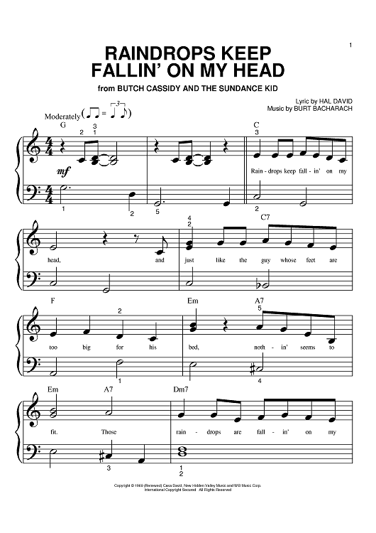 Raindrops Keep Fallin' On My Head