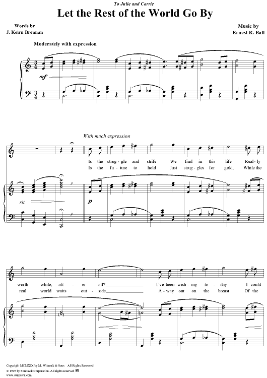 Let the Rest of the World Go By