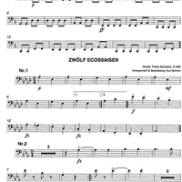 Ecossaise D158 & 12 Ecossaisen D229 - Cello