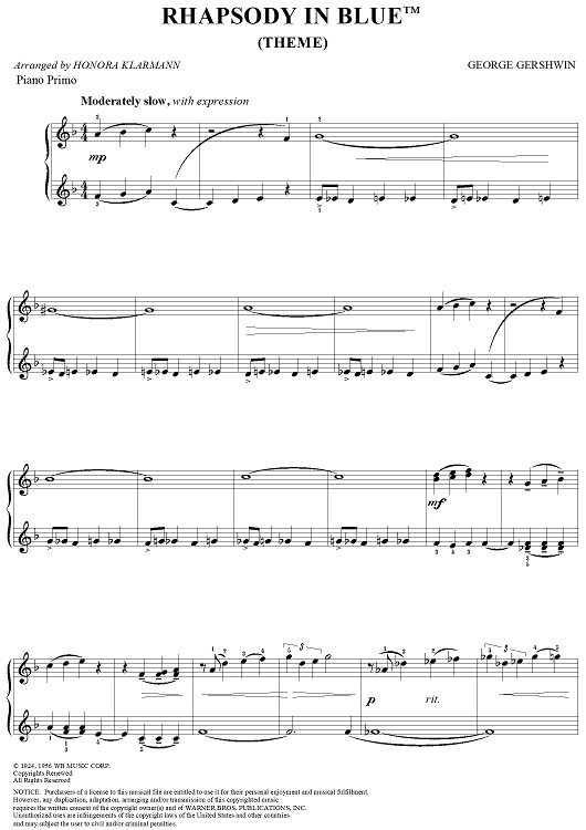 Rhapsody in Blue Theme