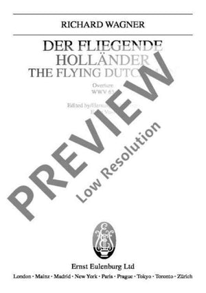The Flying Dutchman - Full Score