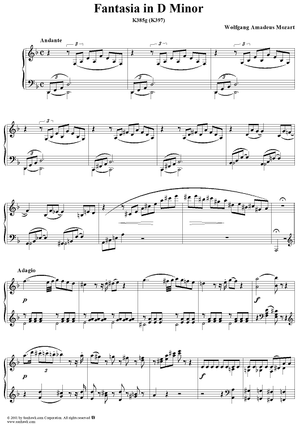Fantasia in D minor, K385g (K397)