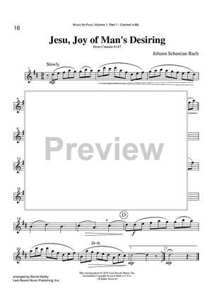 Jesu, Joy of Man's Desiring - from Cantata #147 - Part 1 Clarinet in Bb