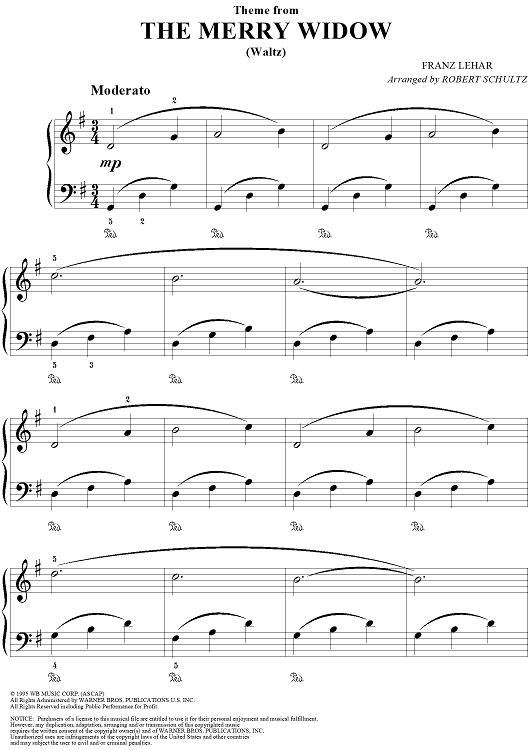The Merry Widow (Theme from) (Waltz)