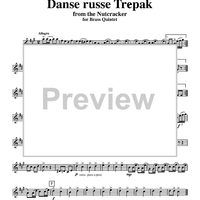 Suite from ''The Nutcracker''. Danse russe Trépak - Trumpet 2