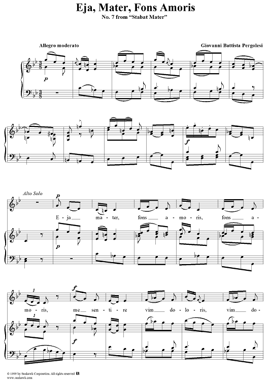 Stabat Mater, No. 7: Eja, mater, fons amoris