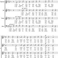 Deutsche Volkslieder, No. 22, Dort in den Weiden