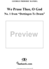 We Praise Thee, O God - No. 1 from Dettingen Te Deum - HWV283