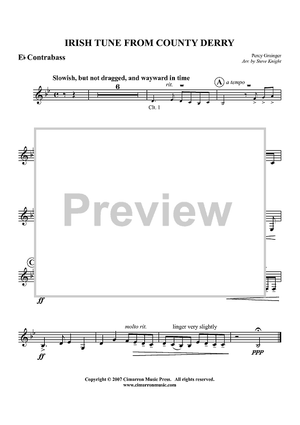 Irish Tune From County Derry - Eb Contrabass Clarinet