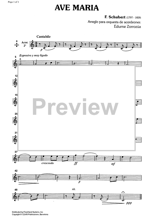 Ave Maria - Accordion 2