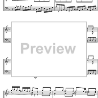 Suite  4 F Major BWV 809 - Score