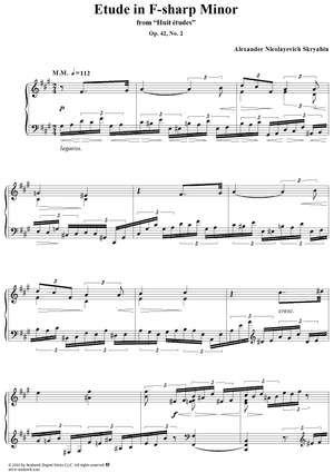 Etude in F-sharp Minor, Op. 42, No. 2