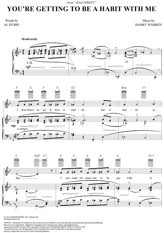 You're Getting To Be A Habit With Me