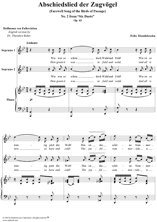 Abschiedslied der Zugvögel