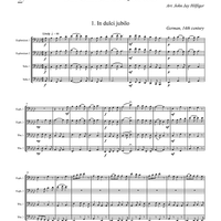 Six Christmas Quartets - Score