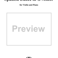 Spanish Dance in G Minor, Op. 12, No. 2 - Piano Score