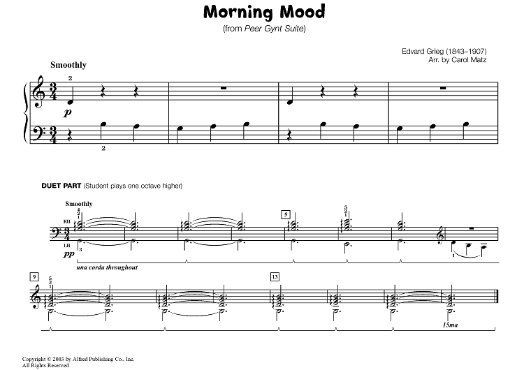Morning Mood (from "Peer Gynt Suite")