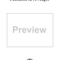 Fantaisie in A Major, Op. 124 - Harp Score