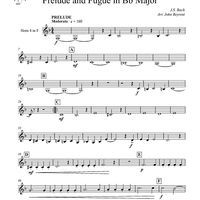 Prelude and Fugue in B-flat Major - Horn 4 in F