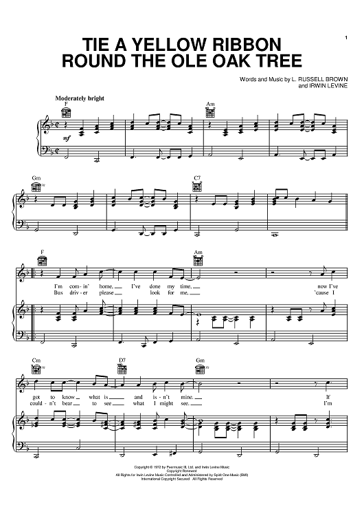 Tie A Yellow Ribbon Round The Ole Oak Tree