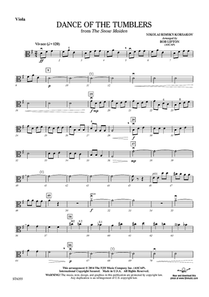 Dance of the Tumblers (from The Snow Maiden) - Viola