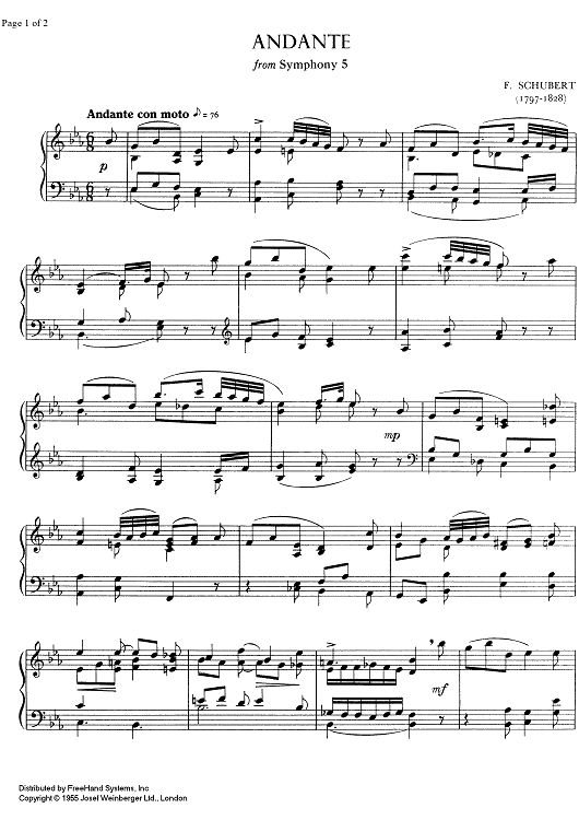 Andante from Symphony No. 5