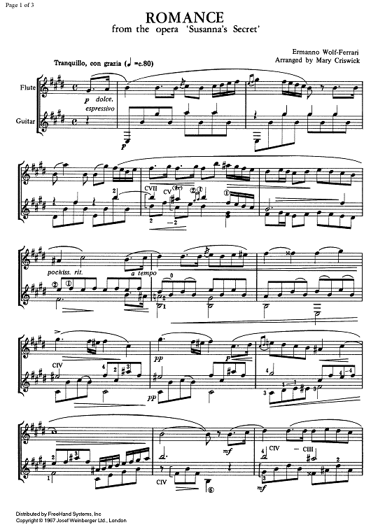 Romance from Susanna's Secret