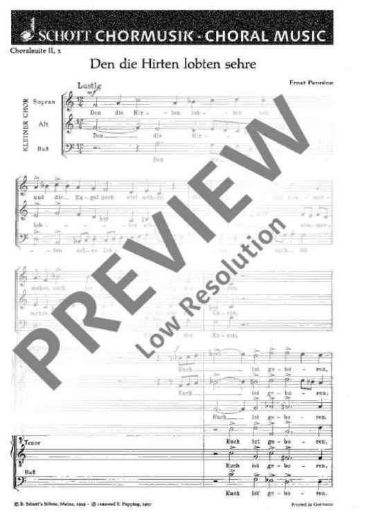 Choralsuite Teil II - Choral Score