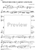 Miniatures for Clarinet and Piano
