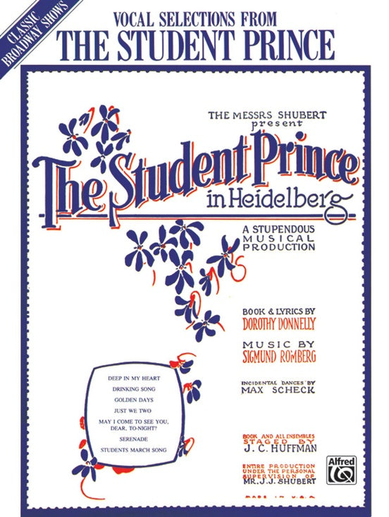 The Student Prince: Vocal Selections