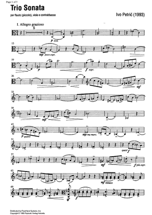 Trio Sonata - Viola
